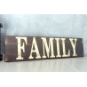 Shabby Vintage Schild Türschild FAMILY