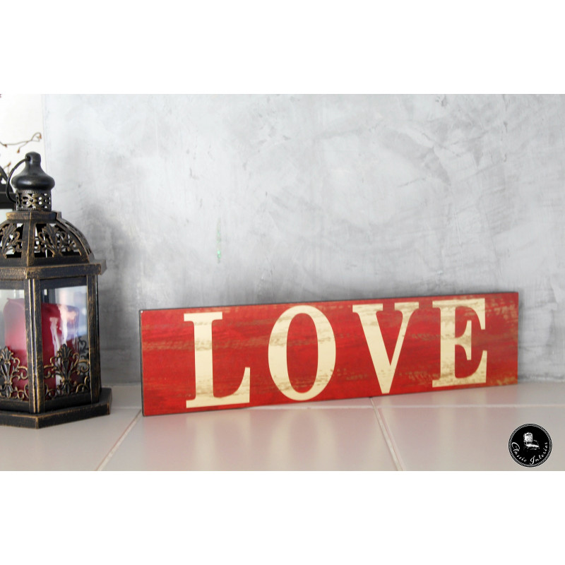 Shabby Vintage Schild Türschild Love