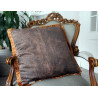 Samtkissen 60x60cm Velvet Velour Kissen Samt Gold Frill