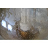 2 Messing Murano Glas Tisch/Stehlampe, Peill & Putzler Messing