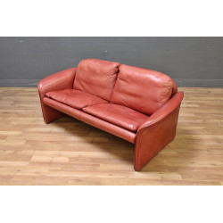 Cor Orbis Garnitur Sofa Couch Vintage Leder Zweisitzer Sessel
