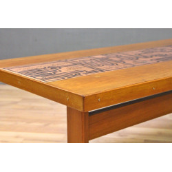 Couchtisch Vintage 60er Retro Tisch Holz Resopal Danish Design 60